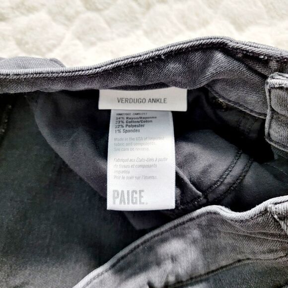 Paige Verdugo Ankle skinny jean smoked grey jegging gray 28 6 stitch fix - Picture 6 of 10